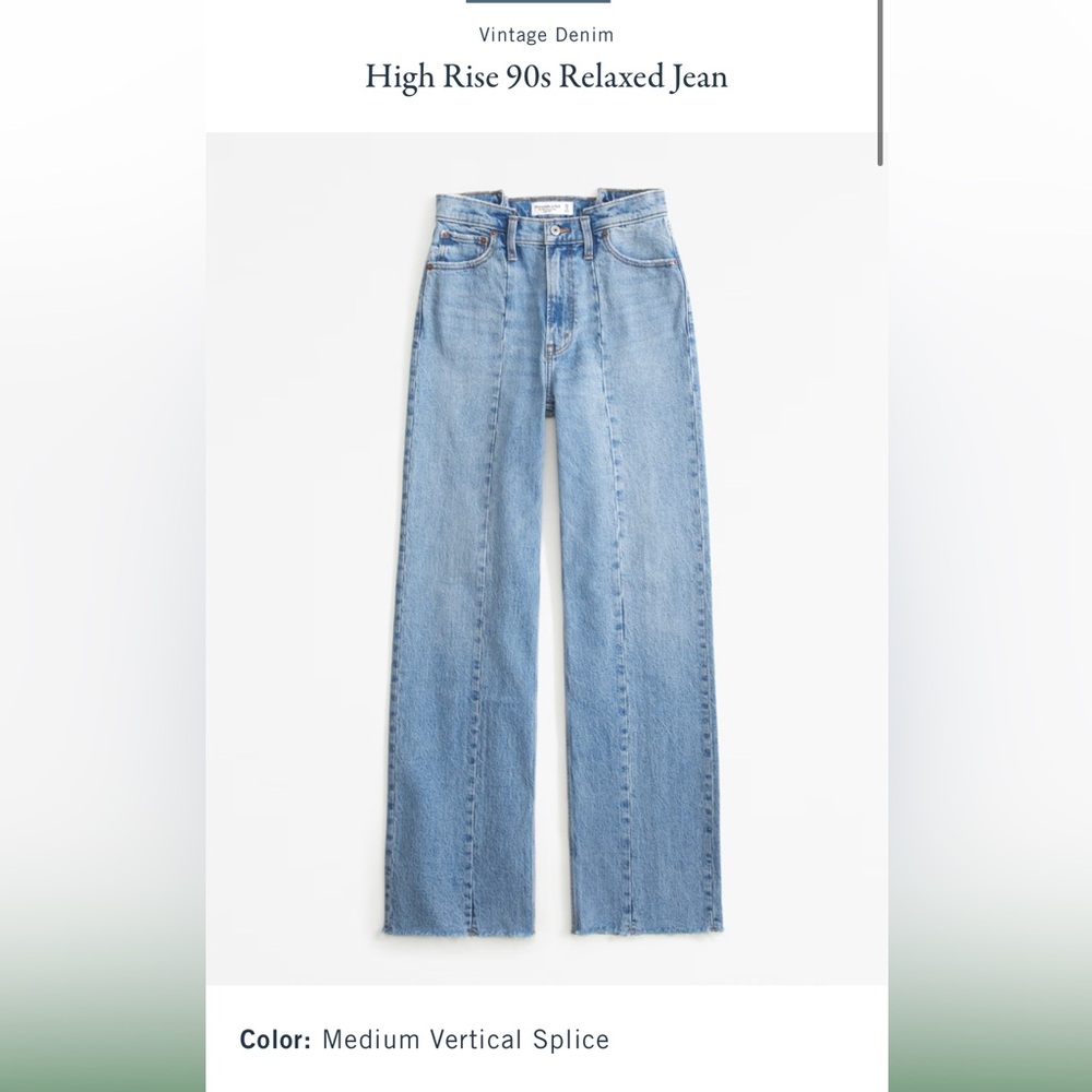 Abercrombie High Rise 90s Relaxed Jean